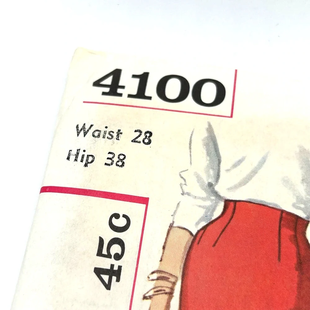 Simplicity Vintage1950's/ 60's Pattern #4100 Women's Proportioned Skirt Waist 28